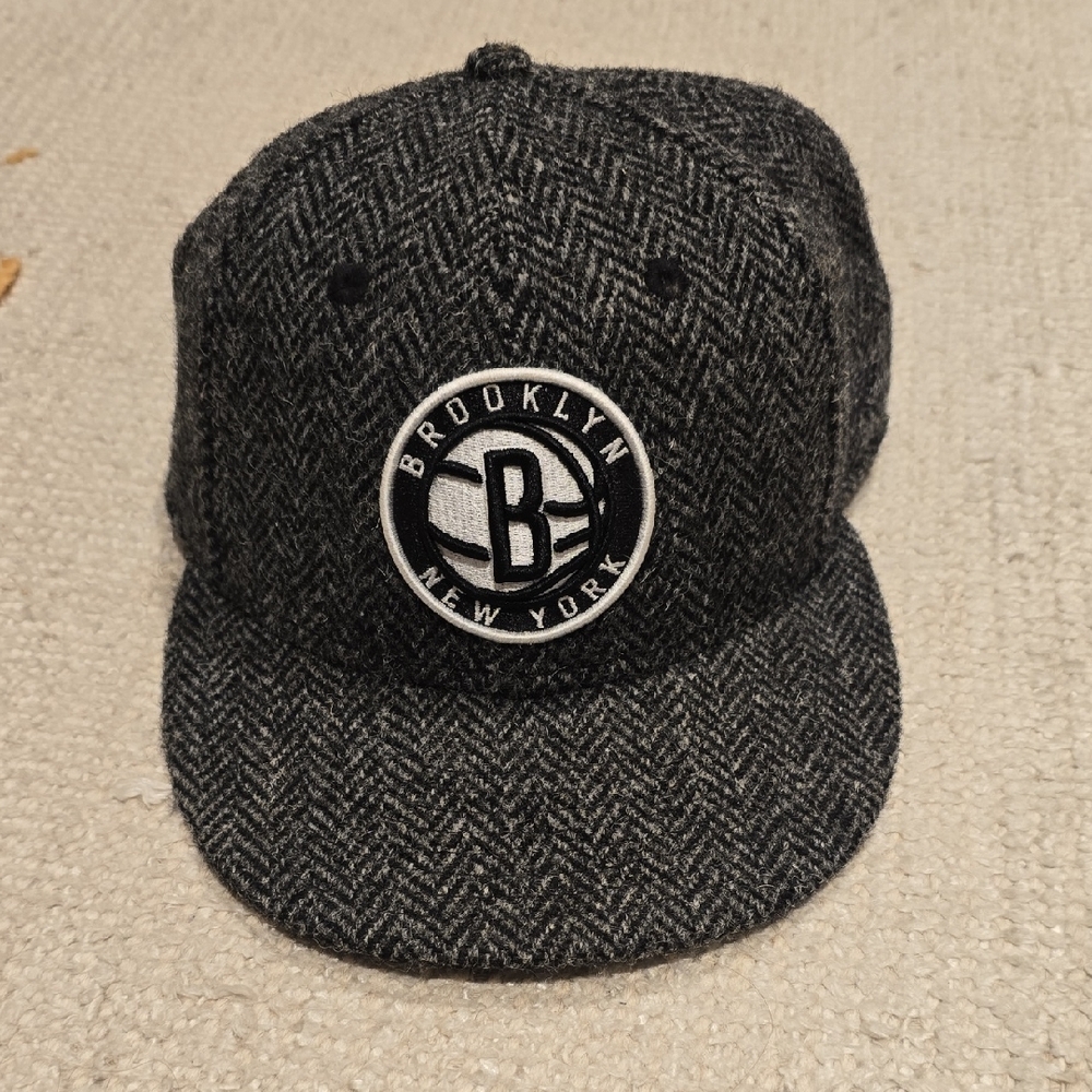 Todd Snyder New Era Houndstooth BK Nets Hat 7 1/2, Great Condition